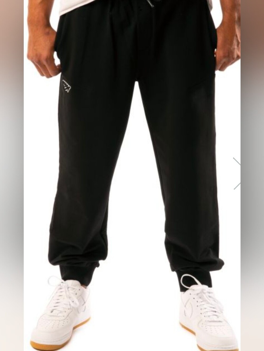 Paper Planes Jogger Pants Men’s 2XL Black Cotton/Spandex Pockets Gym